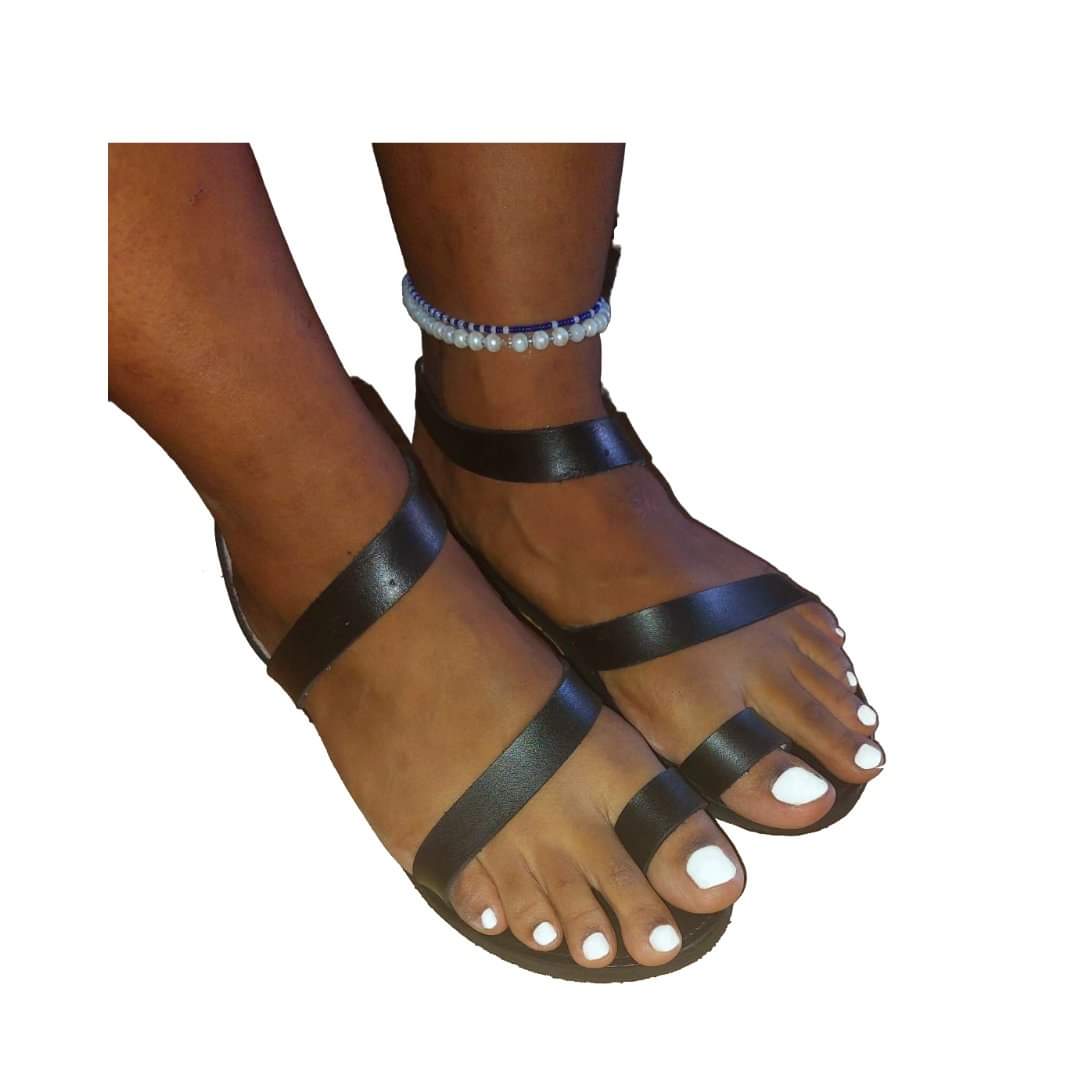 TM0006 Flat Leather Sandal